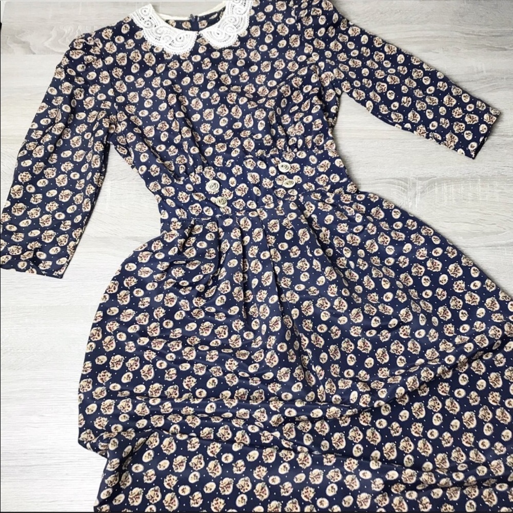 Vintage floral maxi dress